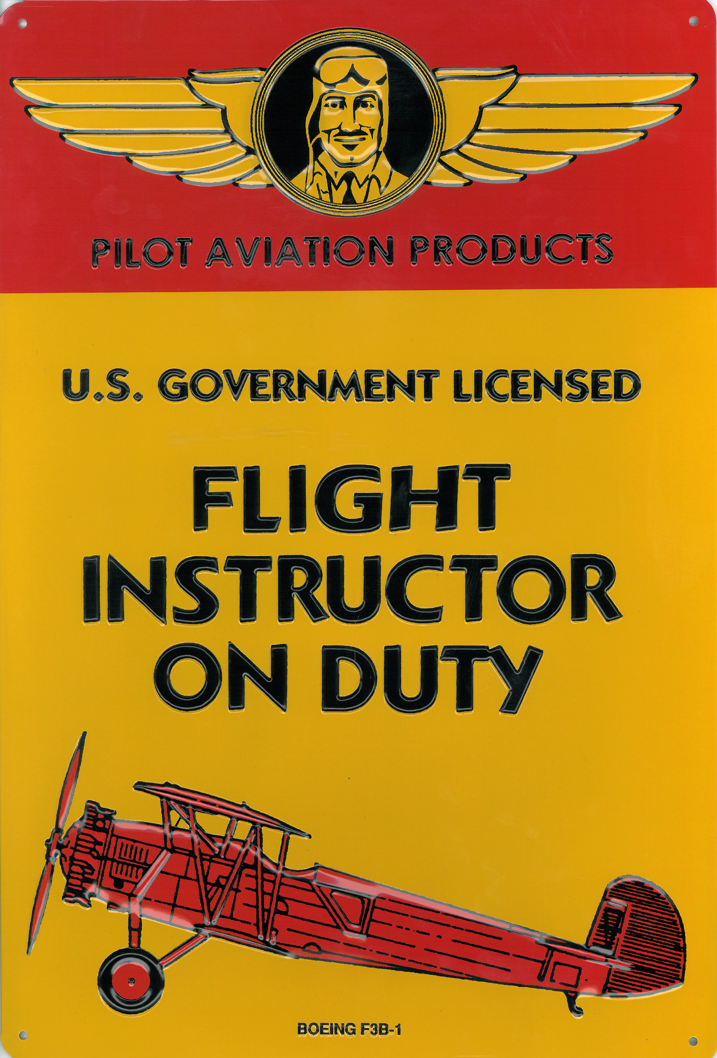 ART006 - "flight Instructor On Duty Sign"