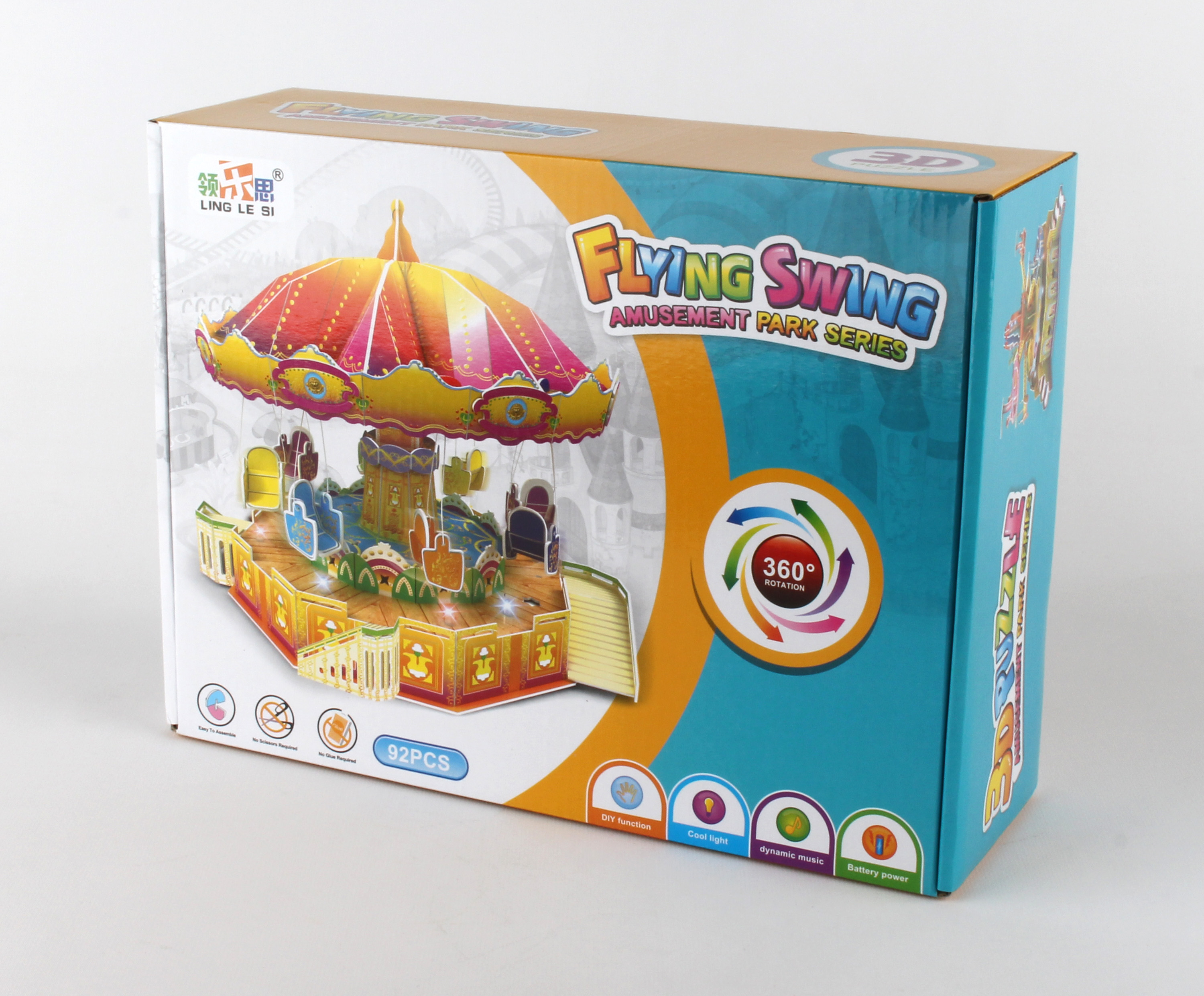 CHA128 - "flying Swing 3d Puzzle 92 Pieces "