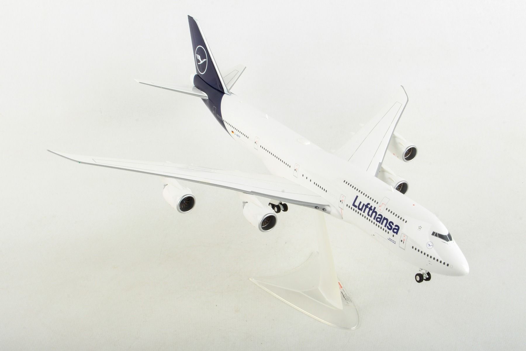 Intercontinental Collectors Item Scale Models Airplane with Stand Press fit Herpa 611930 New 2018 Colors Boeing 747-8 Wings Lufthansa Biplane Making Multi-Colour