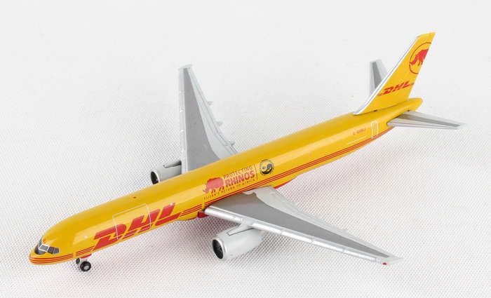 1/400 Scale Boeing 757 DHL Express Delivery Diecast Airplane Aircraft Model Toys 