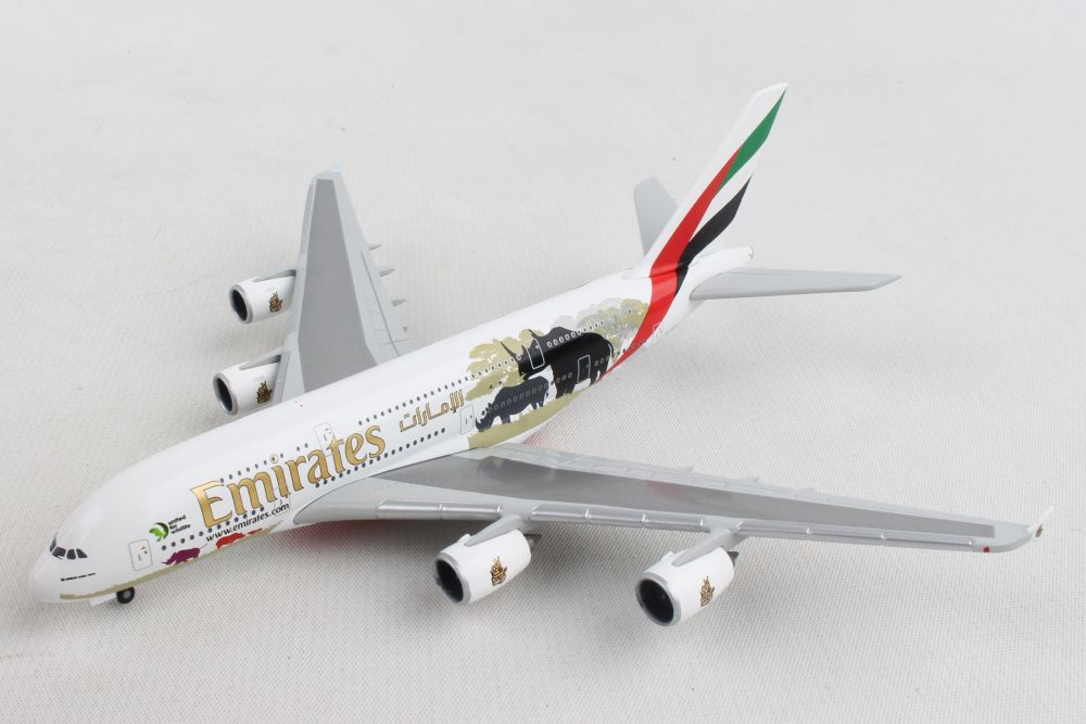 Herpa 529242-1/500 Airbus a380-Emirates-Real Madrid-NUOVO 