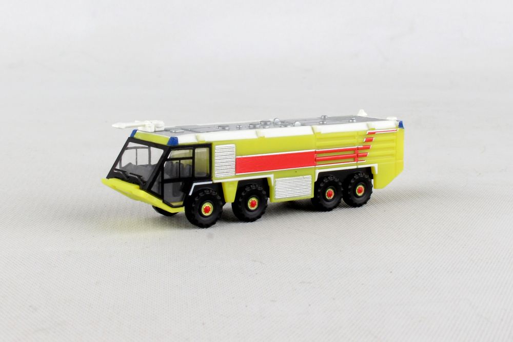 AIRPORT FIRE AND RESCUE FIRE TRUCK DIECAST MODEL TOY KEYCHAIN KEYRING BRT GREEN