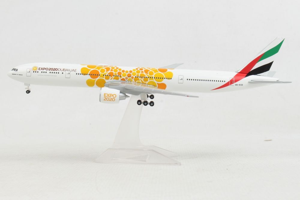 Herpa Emirates Boeing 777-300ER Expo 2020 Dubaï 533539 Opportunity Livraison de Miniatures pour collecter des Objets d'artisanat et comme Cadeau 