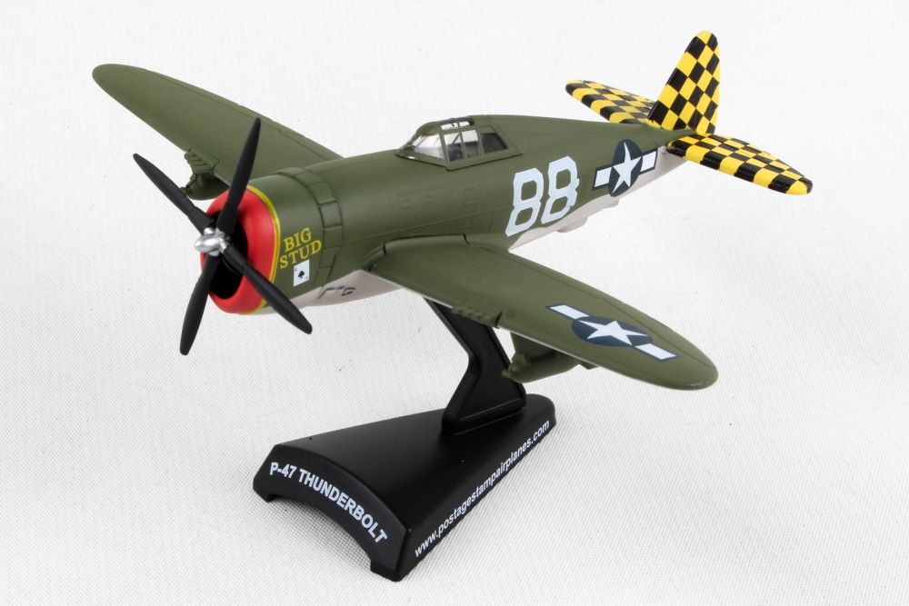 Details about   Daron POSTAGE STAMP Republic P-47 Thunderbolt 1/100 KANSAS TORNADO II with Stand 