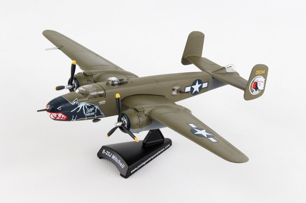 Daron Postage Stamp USAF B-25j Mitchell Bettys Dream Vehicle 1/100 Scale for sale online 
