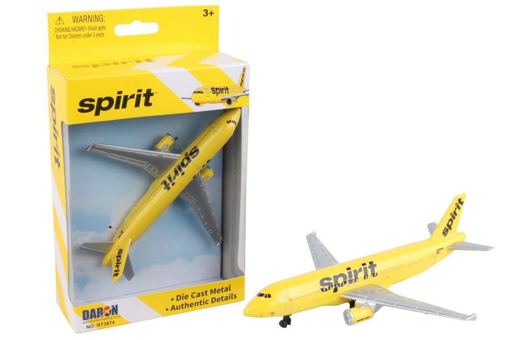 Daron Spirit Airlines Single Die-Cast Plane