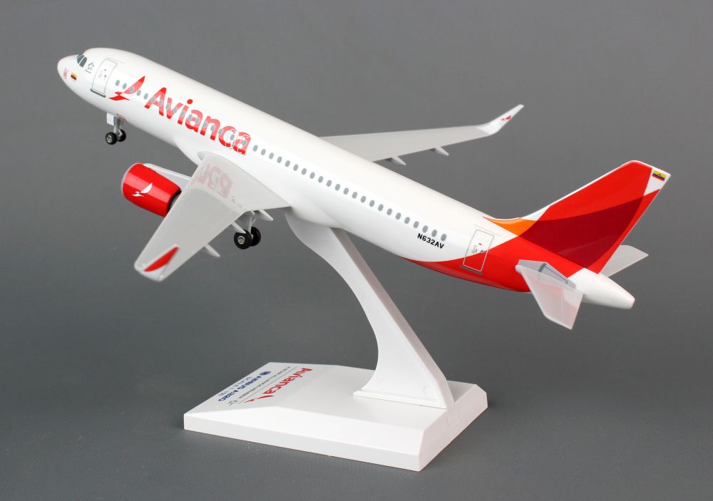 New Solid Colombia Avianca FK50 Passenger Airplane Aircraft Metal Diecast Model 