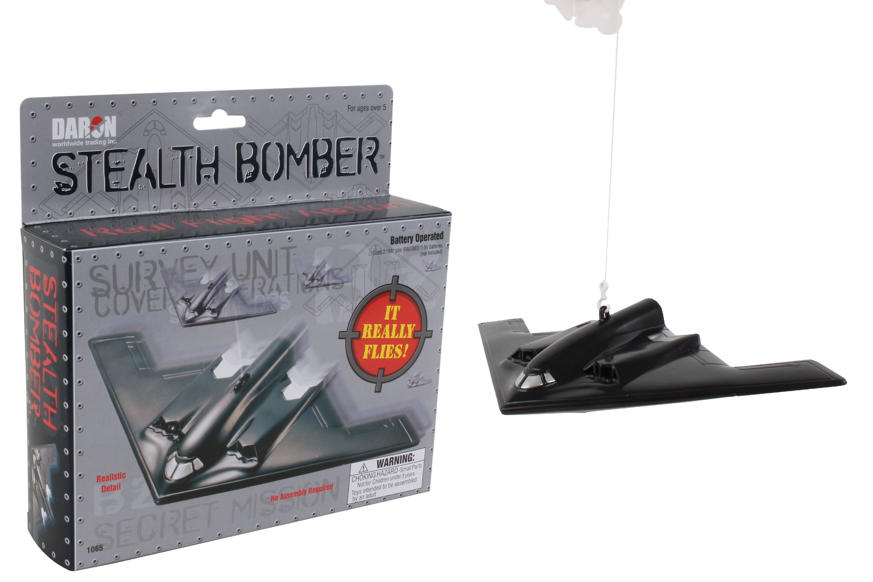 DYT1065 - "b-2 Bomber Flying Toy On A String"