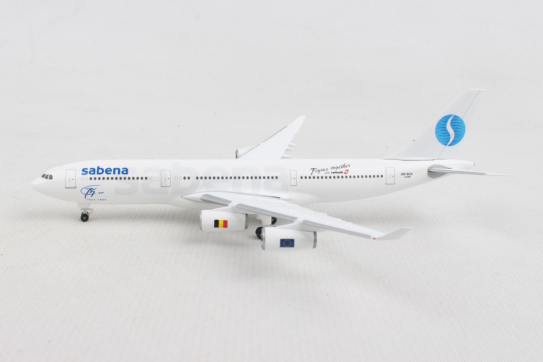 HERPA WINGS 1/500 SCALE SABENA A340-200 1/500BNHE532655