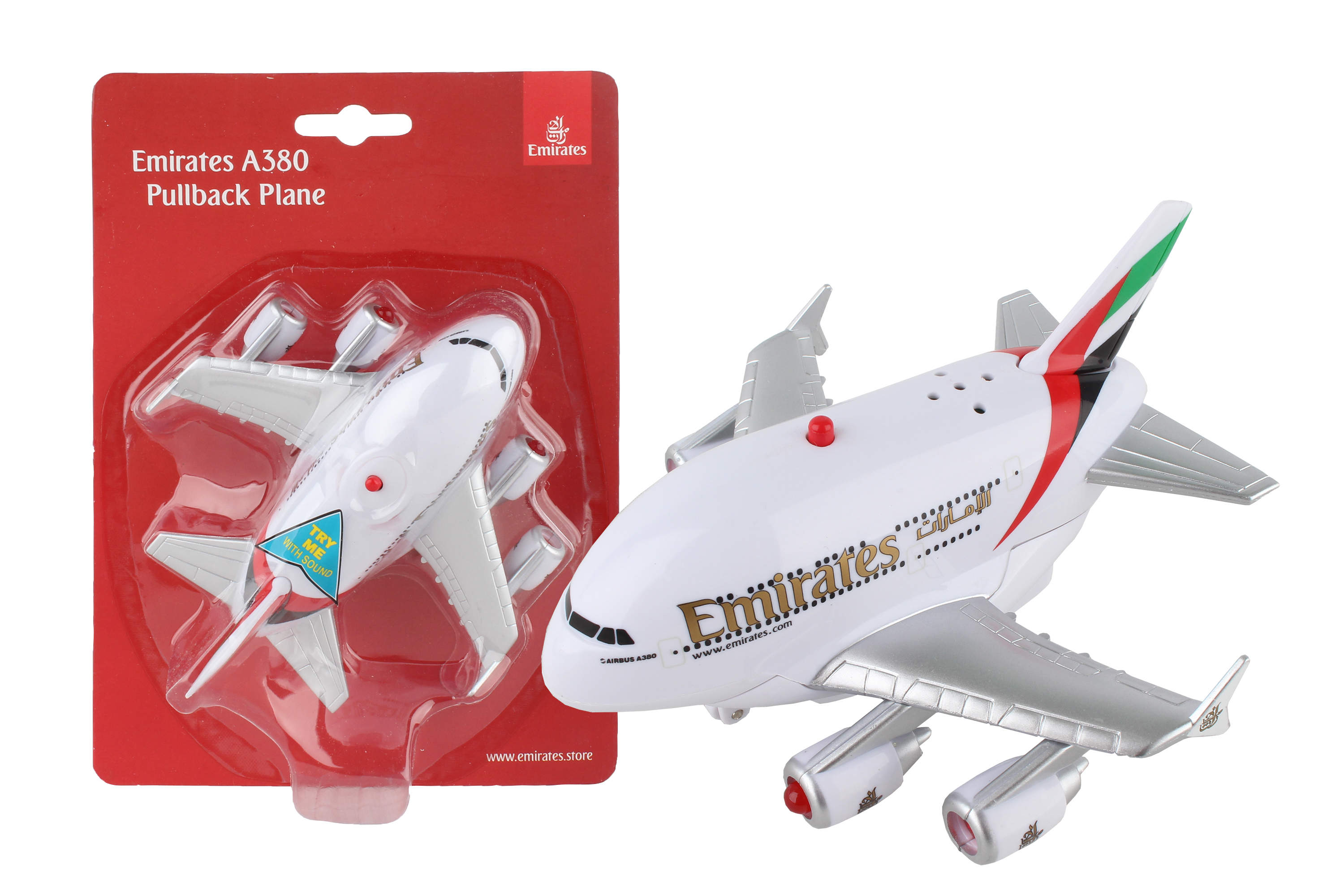 TT52084 - "emirates A380 Pullback W/light & Sound"